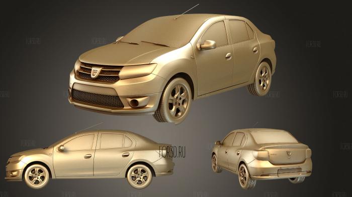 Dacia logan 2015 3d stl модель для ЧПУ